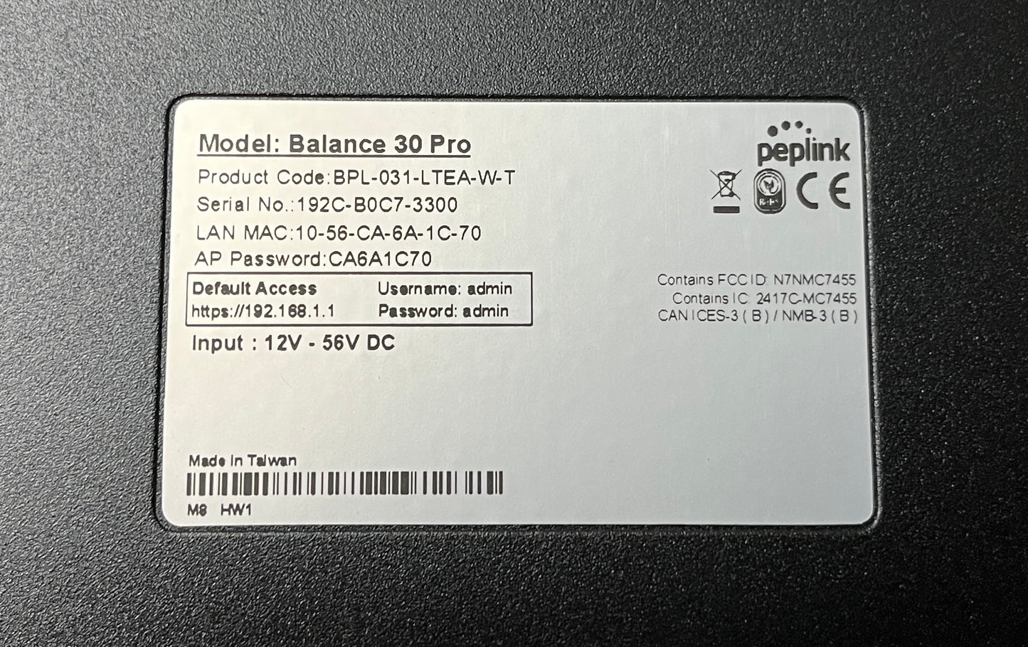 Peplink Balance 30 Pro SD-WAN Branch Router, Peplink Branch Router, Peplink Balance 30 with LTE Failover, We Sell Professional Audio Equipment. Audio Systems, Amplifiers, Consoles, Mixers, Electronics, Entertainment, Live Sound