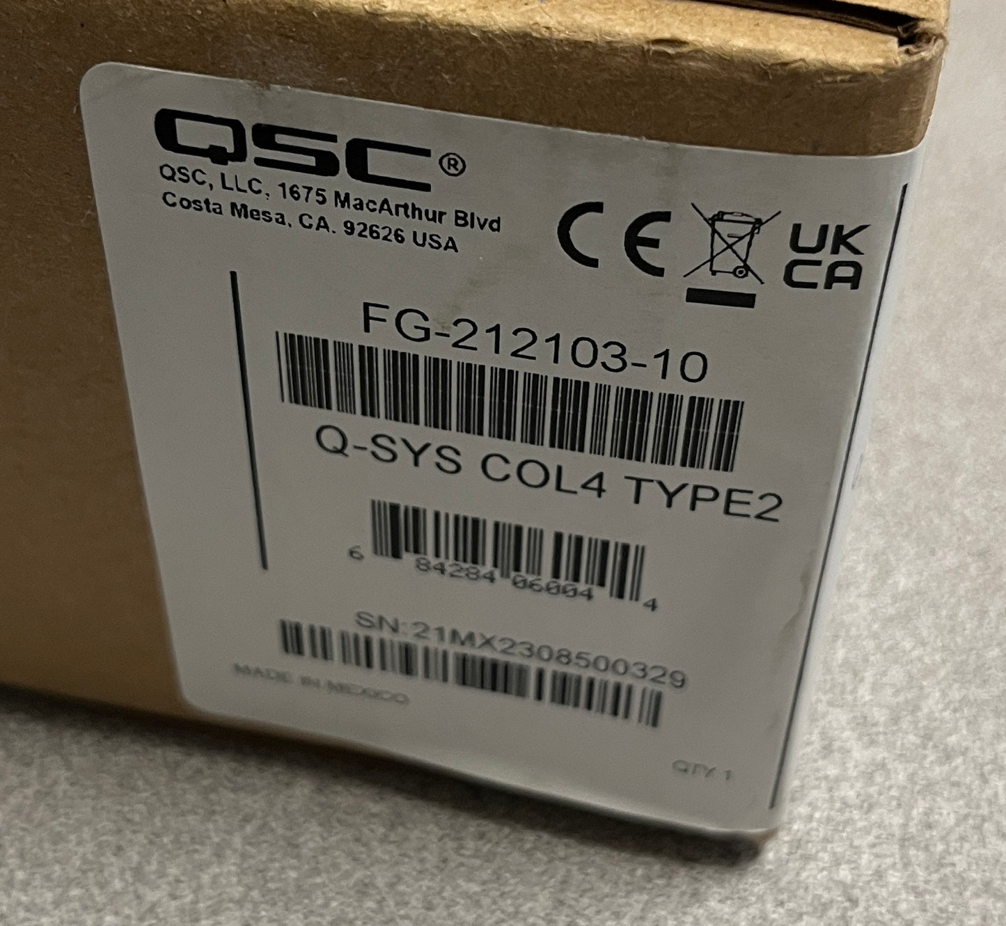 Q-SYS 4 Channel Analog Output Card, COL4 Analog Output Card, QSC 4-Channel Analog Output Card, QSC Q-SYS Analog Output Card, We Sell Professional Audio Equipment. Audio Systems, Amplifiers, Consoles, Mixers, Electronics, Entertainment, Live Sound.