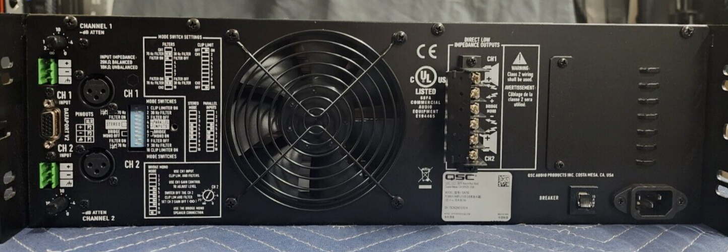 QSC Model ISA 750 Professional Amplifier