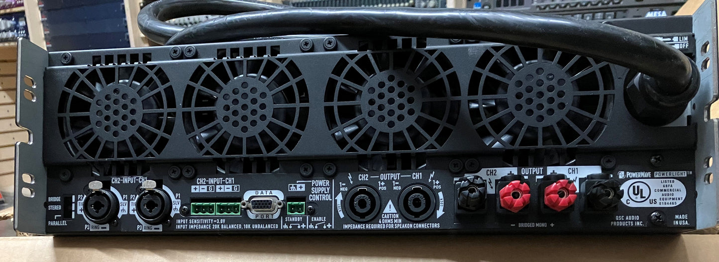 QSC PowerLight 6.0 II, QSC PL6.0II Amplifier, QSC 2-Channel Amp, QSC 6.0 II Amp, QSC PowerLight 6.0 II Amplifier, We Sell Professional Audio Equipment. Audio Systems, Amplifiers, Consoles, Mixers, Electronics, Entertainment, Live Sound