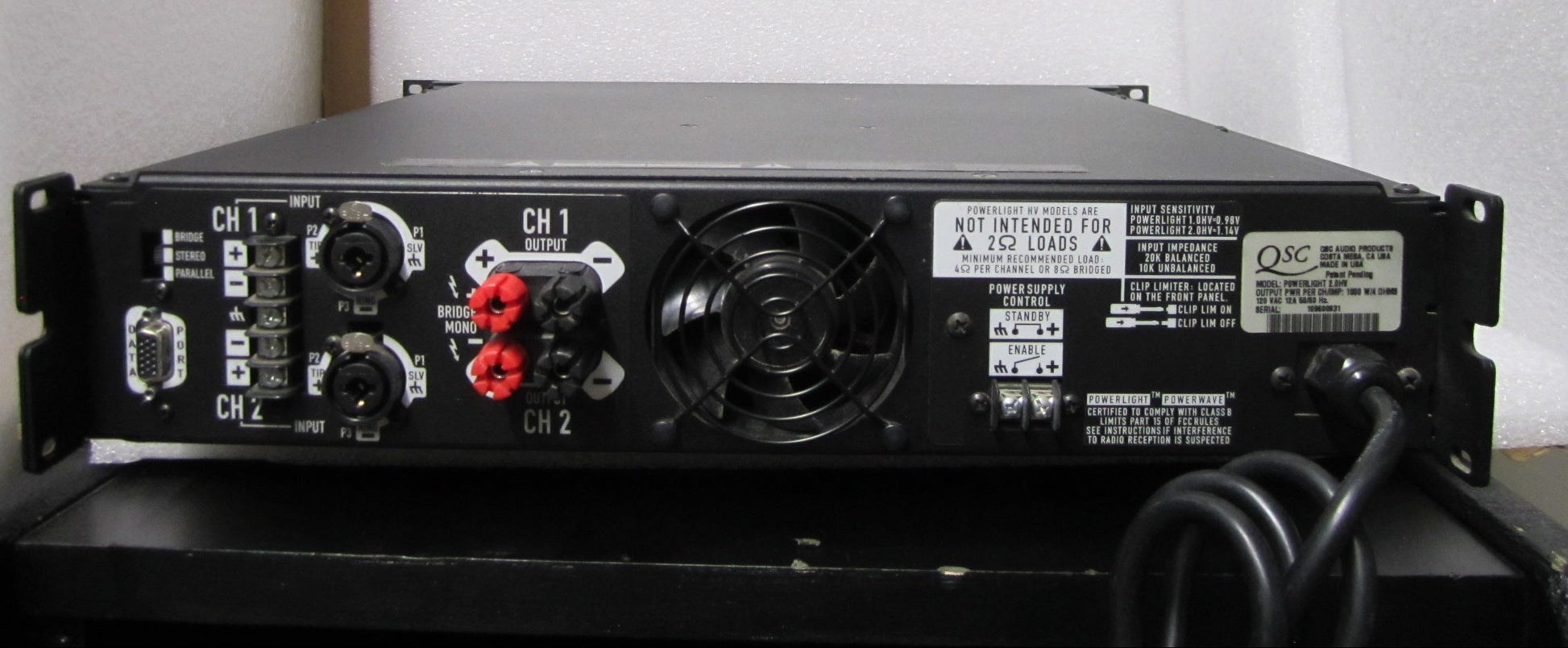 QSC Powerlight 2.0 HV Amplifier, QSC Powerlight 2.0 HV, QSC PL2.0 HV Amplifier, We Sell Professional Audio Equipment. Audio Systems, Amplifiers, Consoles, Mixers, Electronics, Entertainment, Live Sound