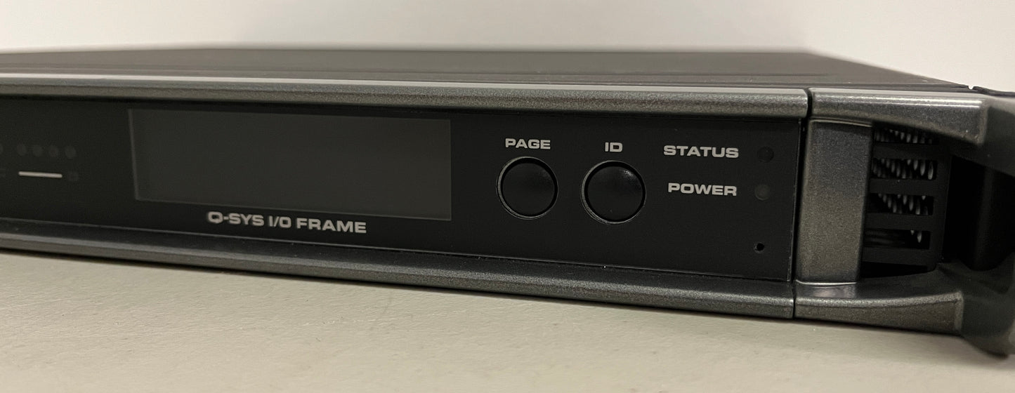 QSC Q-SYS I/O Frame, QSC I/O Frame Type 2, QSC Q-SYS I/O Frame Cards, Q-SYS CIML4 Card, Q-SYS COL4 Card, We Sell Professional Audio Equipment. Audio Systems, Amplifiers, Consoles, Mixers, Electronics, Entertainment, Live Sound