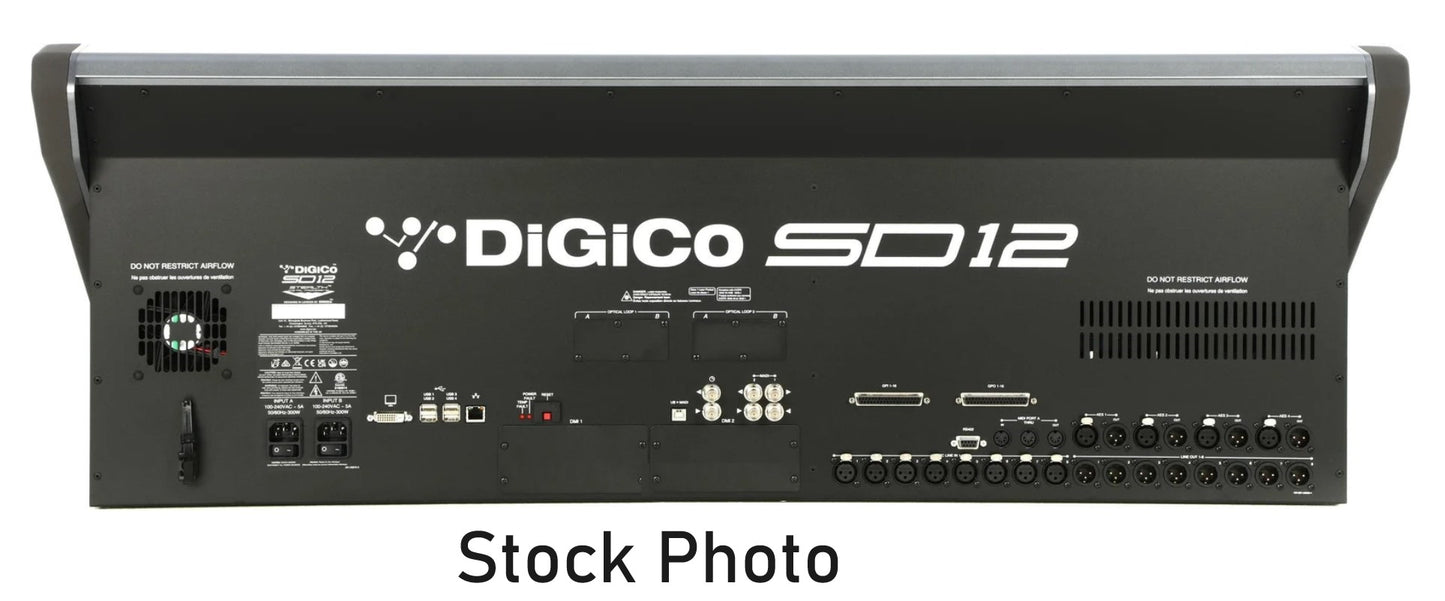 DiGiCo SD12 Package, DiGiCo SD12 Surface, DiGiCo SD12 Console, DiGiCo SD12 Fiber Cables, DiGiCo SD12 SD Rack, Used Digico SD Rack, Digico Stage Rack, We Sell Professional Audio Equipment. Audio Systems, Amplifiers, Consoles, Mixers, Electronics, Entertainment, Live Sound.