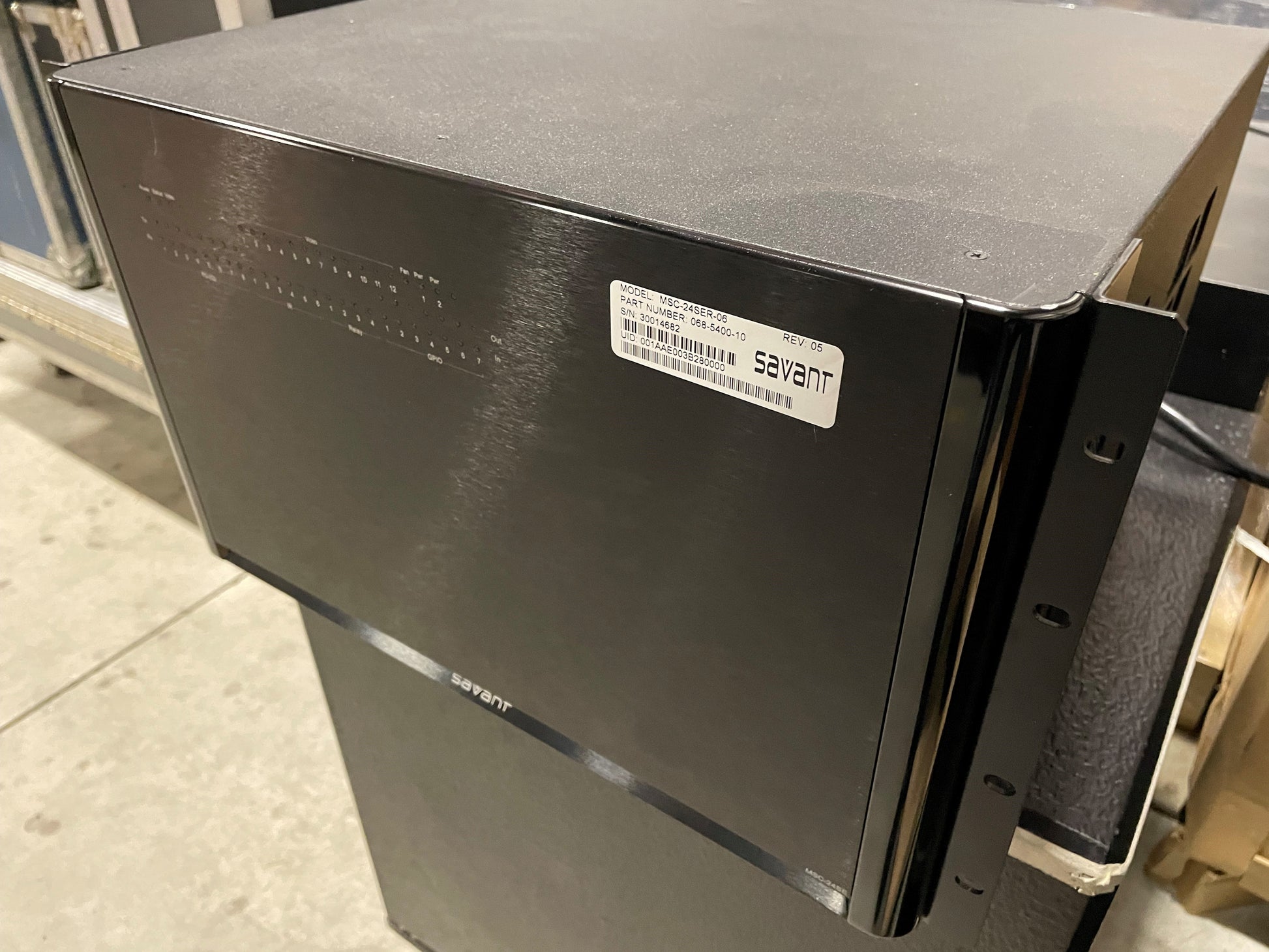 Open Box Savant MSC-24SER-06, Part # 068-5400-10, No Cards, for Sale. We Sell Professional Audio Equipment. Audio Systems, Amplifiers, Consoles, Mixers, Electronics, Entertainment, Live Sound.