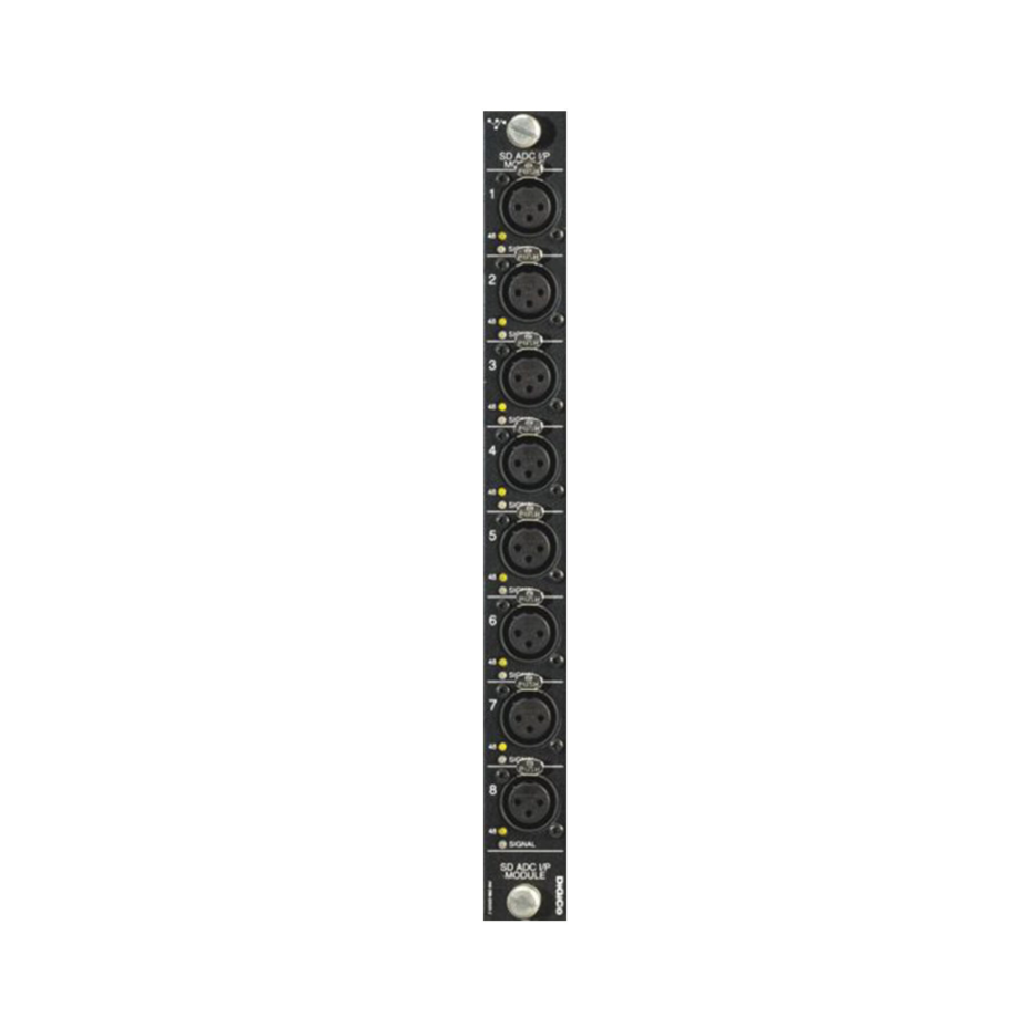 DiGiCo 8 Channel Analog Mic/Line Input Card, MOD-SDR-ADC, SD Series, 24 Bit