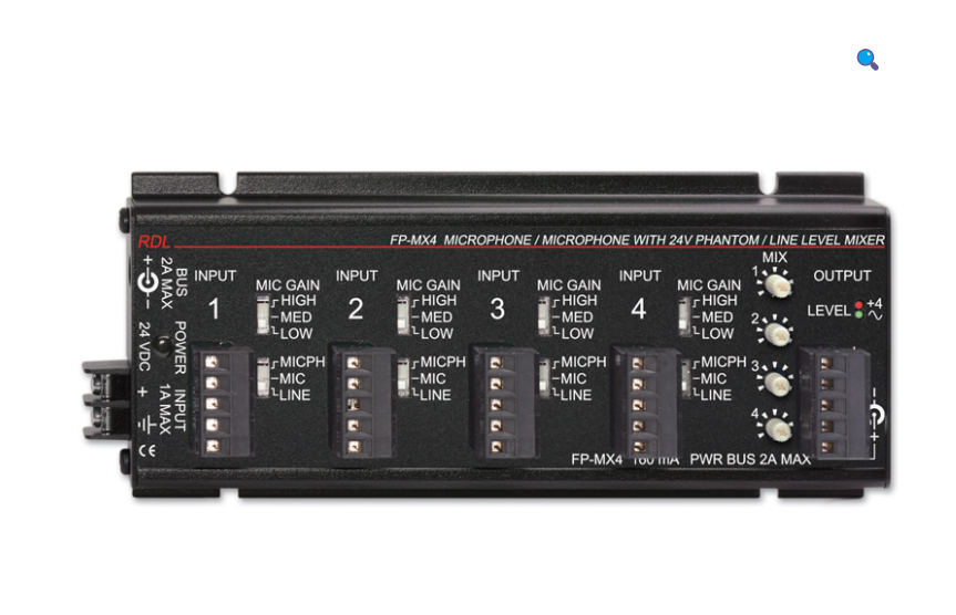 Radio Design Labs FP-MX4 Mic-Line Mixer