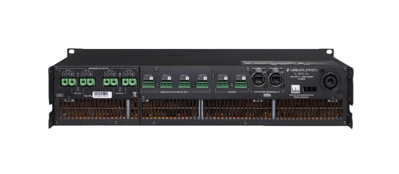 Lab Gruppen D200:4L Four Channel Amplifier