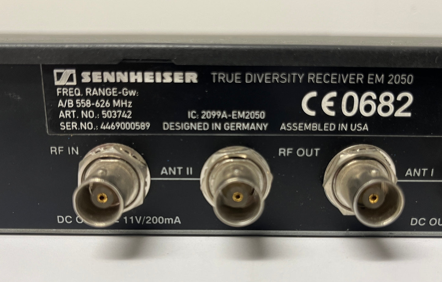 Sennheiser Gw Band Receiver, Sennheiser Gw 558-626 MHz Receiver, Sennheiser EM2050 Receiver, Sennheiser EM 2050 Gw, Sennheiser 2 Channel Receiver Gw Band, We Sell Professional Audio Equipment. Audio Systems, Amplifiers, Consoles, Mixers, Electronics, Entertainment, Live Sound