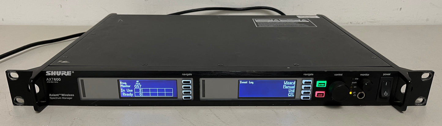 Shure Axient AXT600, Shure Spectrum Manager, Shure Axient AXT600 Spectrum Manager, Shure AXT600, We Sell Professional Audio Equipment. Audio Systems, Amplifiers, Consoles, Mixers, Electronics, Entertainment, Live Sound.