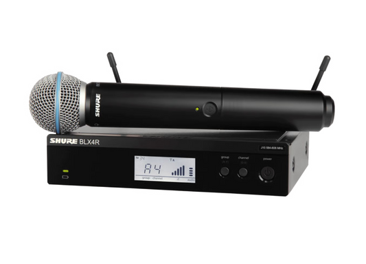 Shure BLX24R Wireless Package, Shure BLX-R Package, Shure BLX4R, Shure BLX2, Shure BLX2 with Beta 58A, Shure BLX-R J11 596 - 616 MHz, We Sell Professional Audio Equipment. Audio Systems, Amplifiers, Consoles, Mixers, Electronics, Entertainment, Live Sound