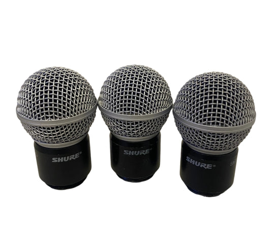 Shure SM58 Wireless Microphone Capsule, Shure SM58 Wireless Capsule Set of 3, Shure Wireless Microphone Capsule, Shure SM58 Capsule, We Sell Professional Audio Equipment. Audio Systems, Amplifiers, Consoles, Mixers, Electronics, Entertainment, Live Sound.
