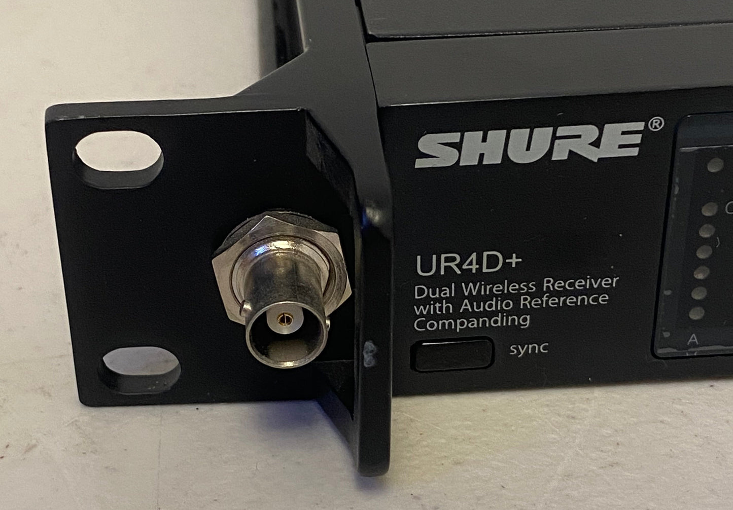 Shure UR4D+ Dual Channel UHF Wireless Receiver, SHURE UR4D+ H4 518-578 MHz, We Sell Professional Audio Equipment. Audio Systems, Amplifiers, Consoles, Mixers, Electronics, Entertainment, Live Sound.