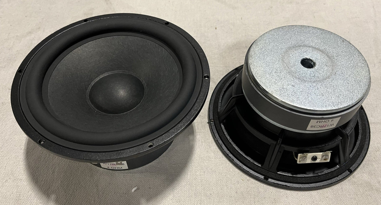 6.5" woofer, 6.5" Speaker, Silver Flute Woofer Wool Cone, Silver Flute W17RC38-04, Silver Flute 6.5" Woofer, 
We Sell Professional Audio Equipment. Audio Systems, Amplifiers, Consoles, Mixers, Electronics, Entertainment, Live Sound.