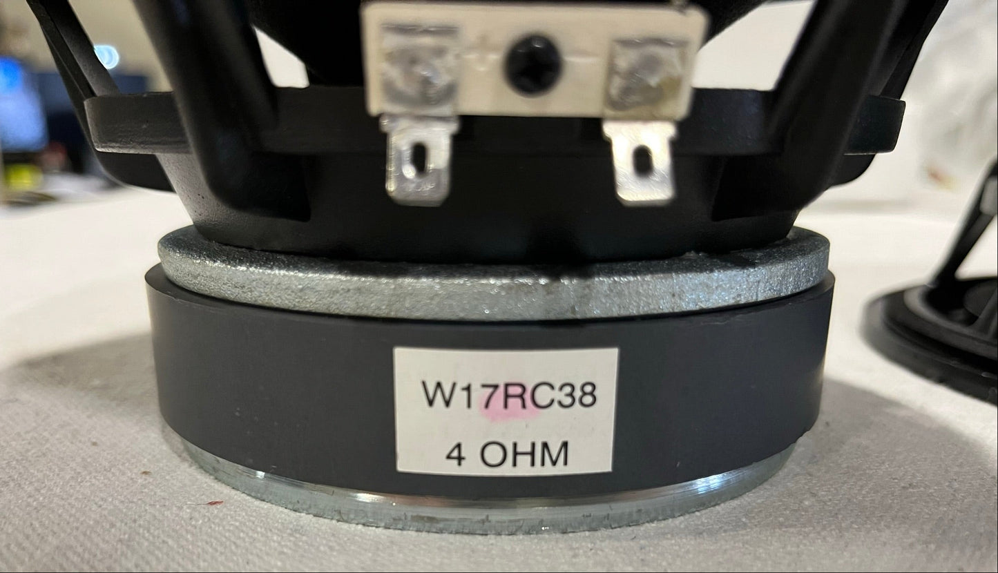 6.5" woofer, 6.5" Speaker, Silver Flute Woofer Wool Cone, Silver Flute W17RC38-04, Silver Flute 6.5" Woofer, 
We Sell Professional Audio Equipment. Audio Systems, Amplifiers, Consoles, Mixers, Electronics, Entertainment, Live Sound.