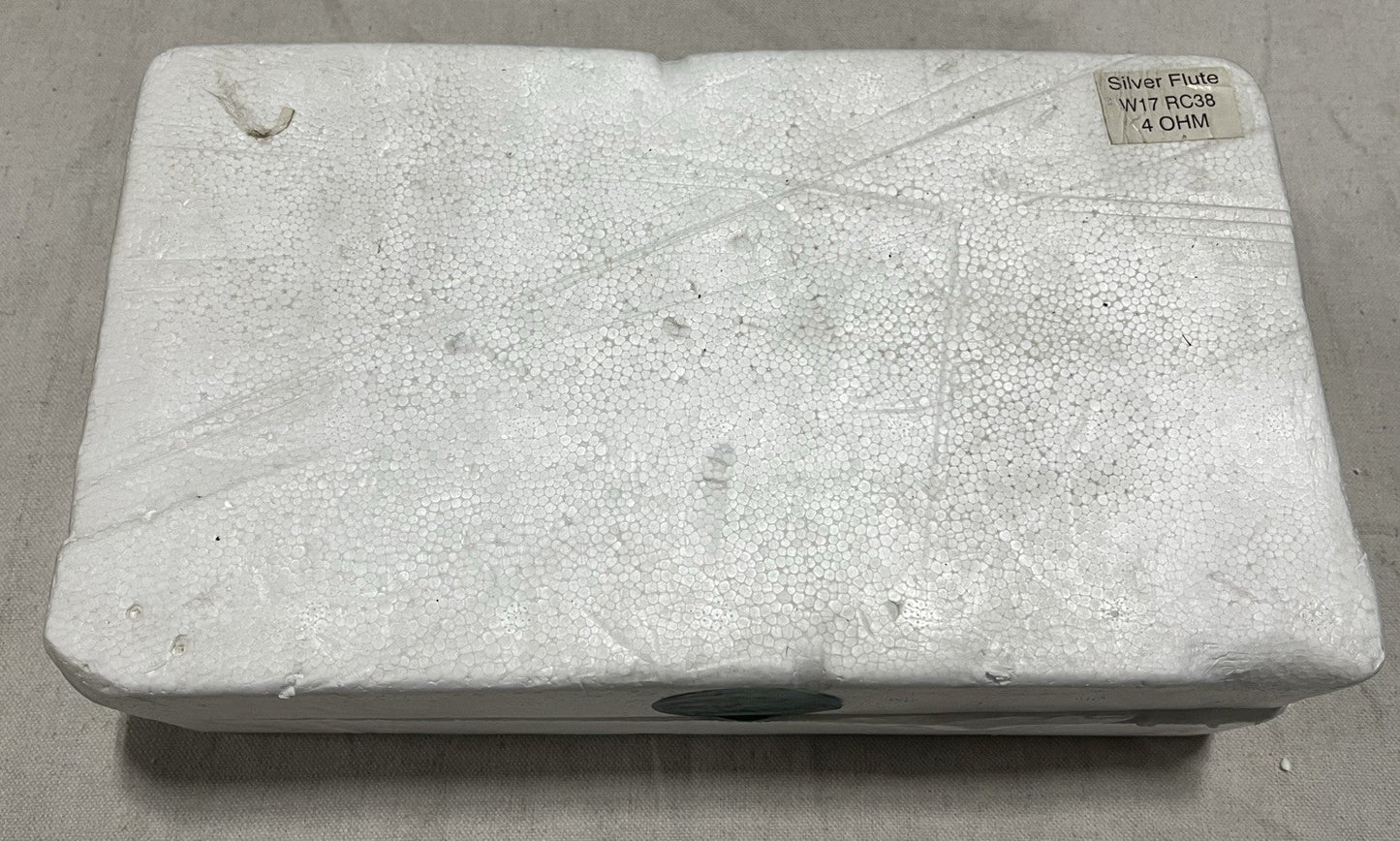 6.5" woofer, 6.5" Speaker, Silver Flute Woofer Wool Cone, Silver Flute W17RC38-04, Silver Flute 6.5" Woofer, 
We Sell Professional Audio Equipment. Audio Systems, Amplifiers, Consoles, Mixers, Electronics, Entertainment, Live Sound.