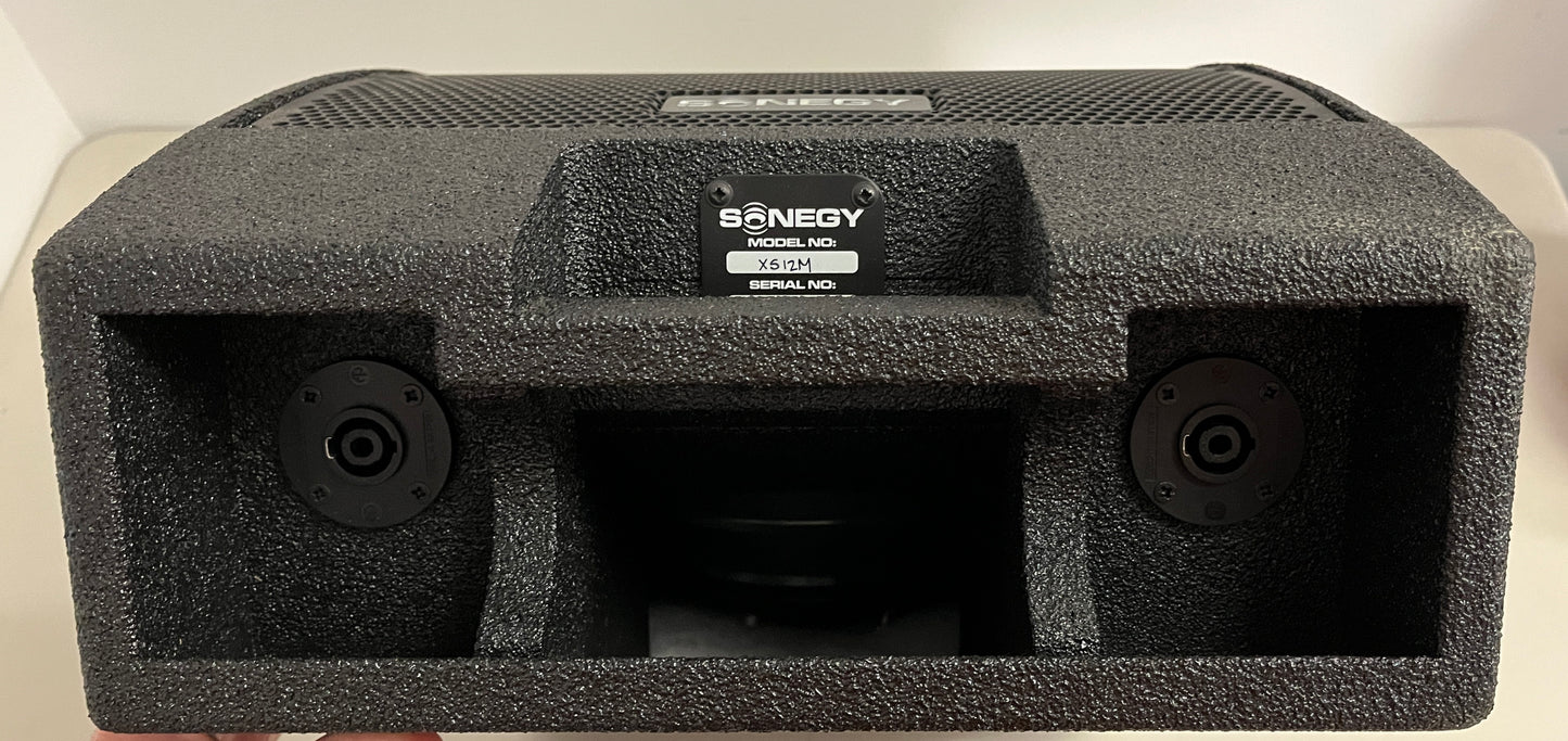 Sonegy XS12M Two Way Passive Floor Monitor, Songey XS12M 12" Speakers, XS12M Two Way Passive Floor Monitor, Sonegy Floor Monitor, 12" Sonegy Floor Monitor, We Sell Professional Audio Equipment. Audio Systems, Amplifiers, Consoles, Mixers, Electronics, Entertainment, Live Sound