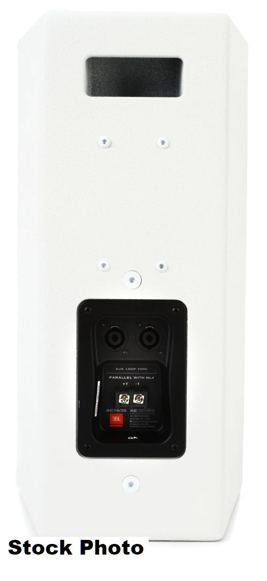 New JBL AC18/26-WRX 8ohm Compact 2-Way Surface Mount Speaker, White, NIB, Pair for Sale. We Sell Professional Audio Equipment. Audio Systems, Amplifiers, Consoles, Mixers, Electronics, Entertainment, Sound, Live.