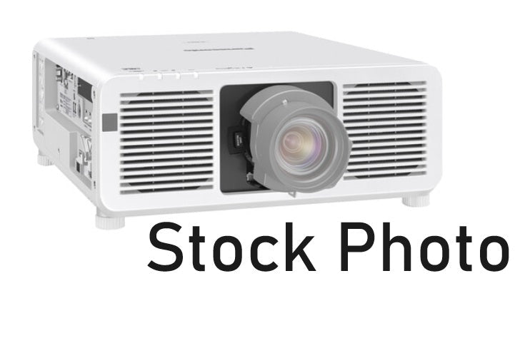 Panasonic PT-REQ80L 8000-Lumen WUXGA Laser DLP Projector, No Lens, White for Sale. We Sell Professional Audio Equipment. Audio Systems, Amplifiers, Consoles, Mixers, Electronics, Entertainment and Live Sound.