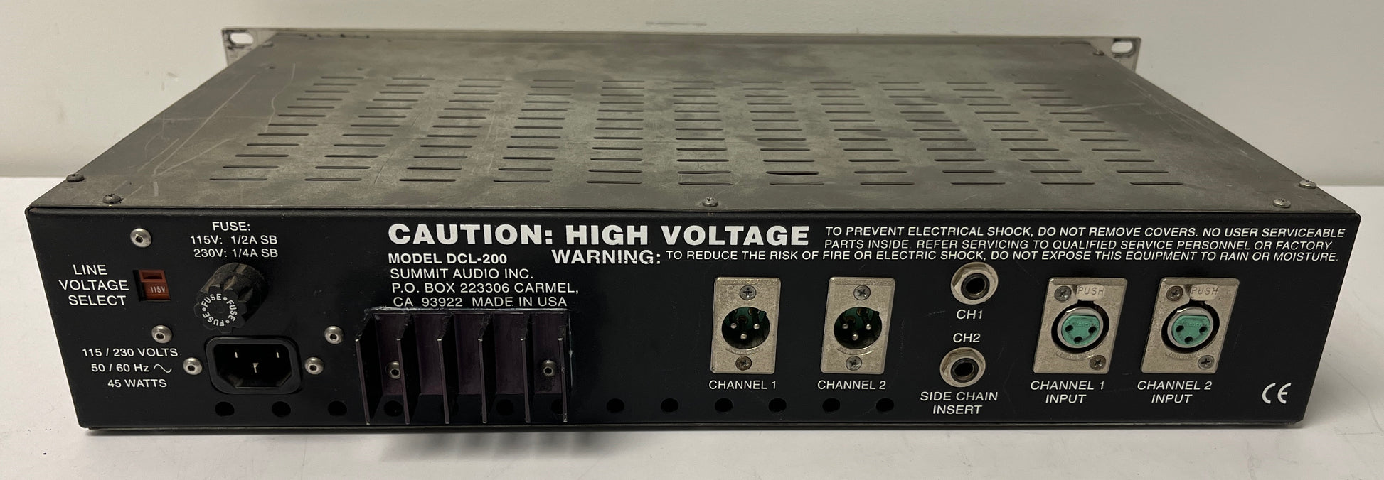 Summit Audio DCL-200, Summit Audio 2-Channel Tube Compressor, 2 Channel Tube Compressor, Audio Tube Compressor, Summit Audio Tube Compressor, We Sell Professional Audio Equipment. Audio Systems, Amplifiers, Consoles, Mixers, Electronics, Entertainment, Live Sound