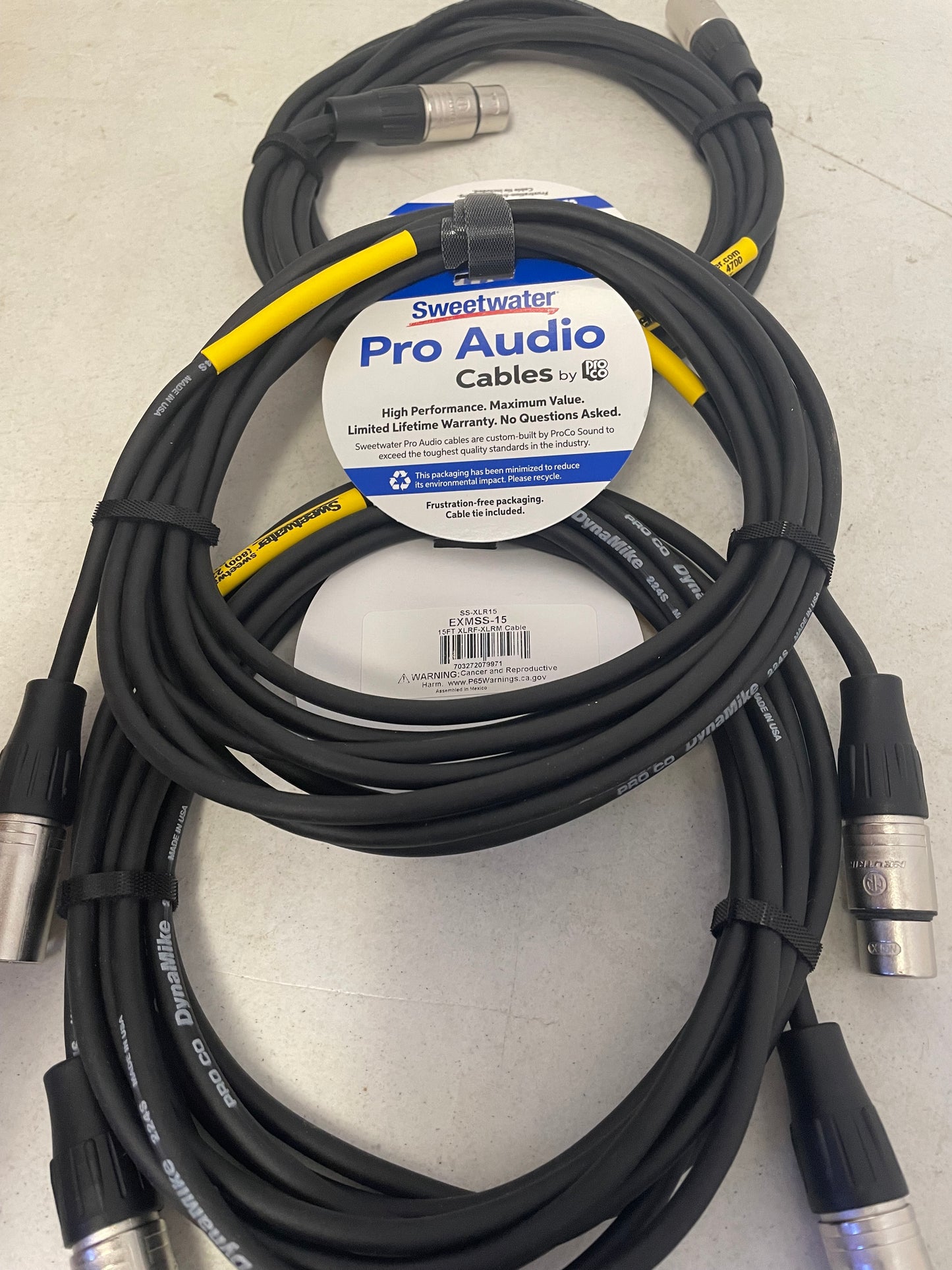 XLR Cable, New XLR Cable, 15' XLR Cable, 15' Mic Cable, 15 Foot XLR Cable, 15 Foot Mic Cable Set, 15 Foot Mic Cable, Sweetwater Mic Cable, Sweetwater XLR, We Sell Professional Audio Equipment. Audio Systems, Amplifiers, Consoles, Mixers, Electronics, Entertainment, Live Sound.