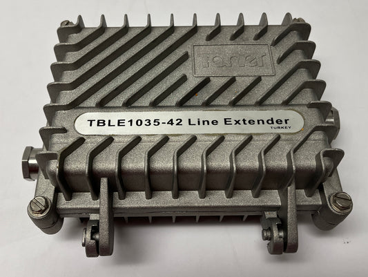 Toner Cable TBLE-1035-42, Toner 2 Way Broadband Line Extender, Toner Line Extender, Toner Distribution Amplifier, 2 Way Broadband Line Extender, 2 Way Broadband Distribution Amplifier, We Sell Professional Audio Equipment. Audio Systems, Amplifiers, Consoles, Mixers, Electronics, Entertainment, Live Sound