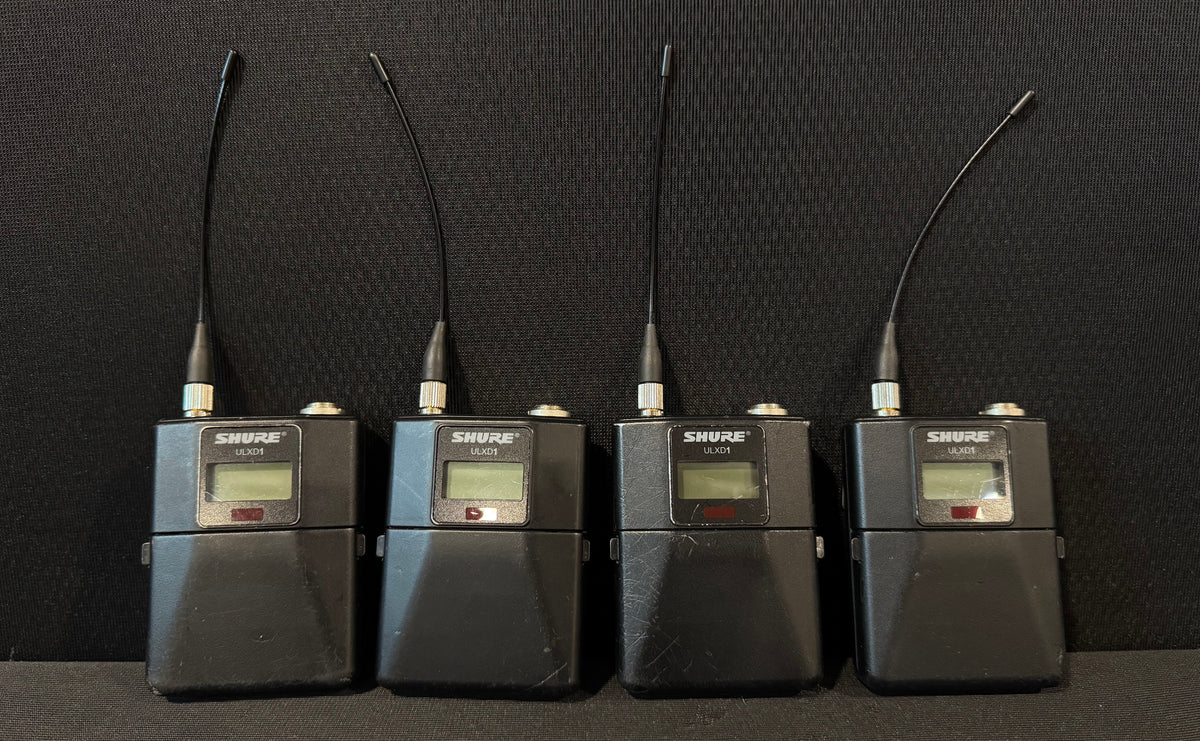 Shure ULX-D Quad Wireless Package, ULXD4Q, ULXD1 (H50, 534-598 MHz) Beltpacks
