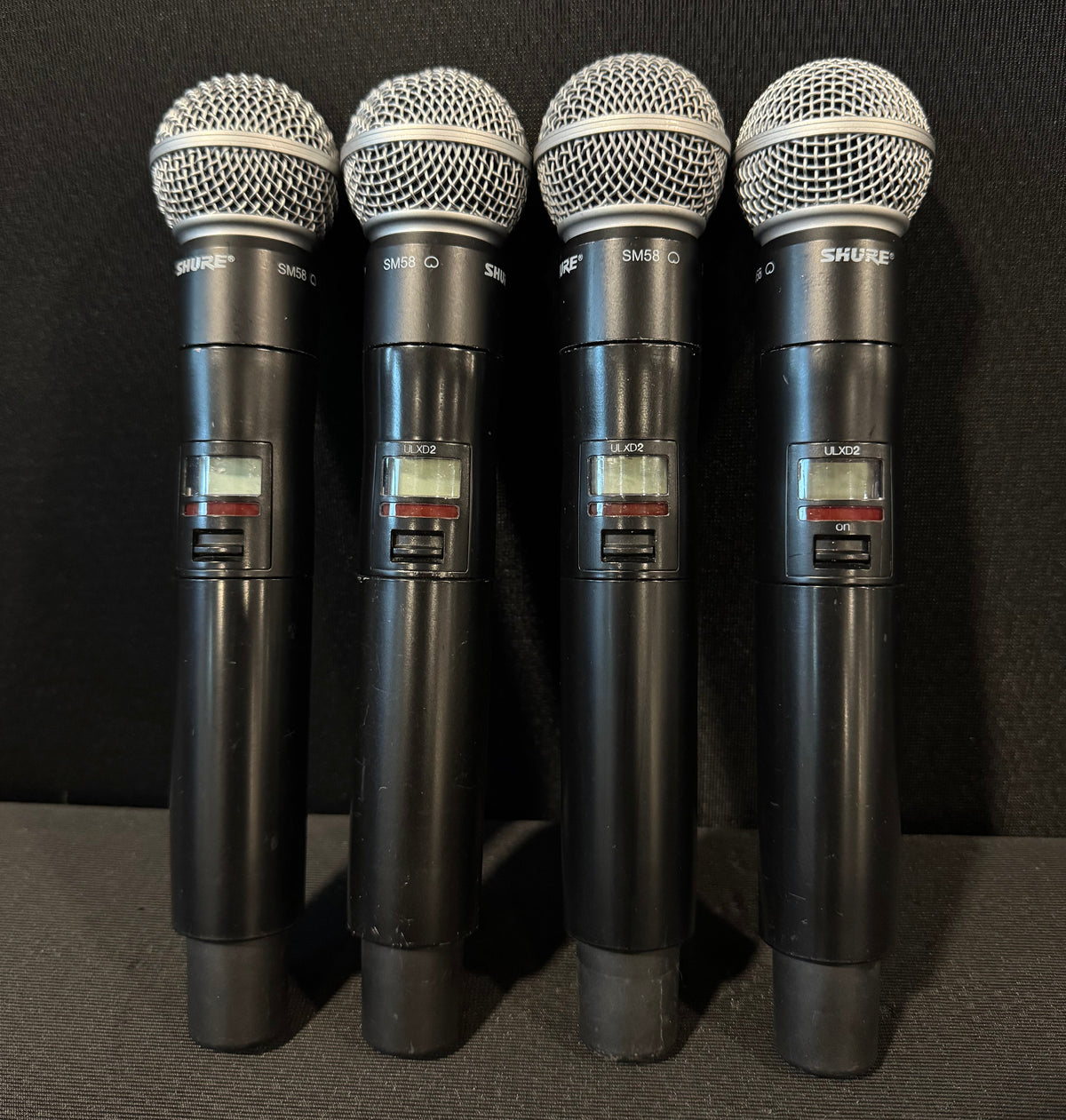 Shure ULX-D Quad Wireless Package, ULXD4Q, ULXD2 (H50, 534-598 MHz) Handhelds