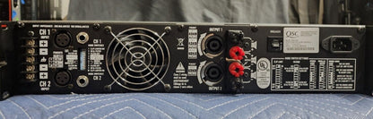 Used QSC RMX 2450 Professional Power Amplifier for Sale. We Sell Professional Audio Equipment. Audio Systems, Amplifiers, Consoles, Mixers, Electronics, Entertainment, Live Sound.