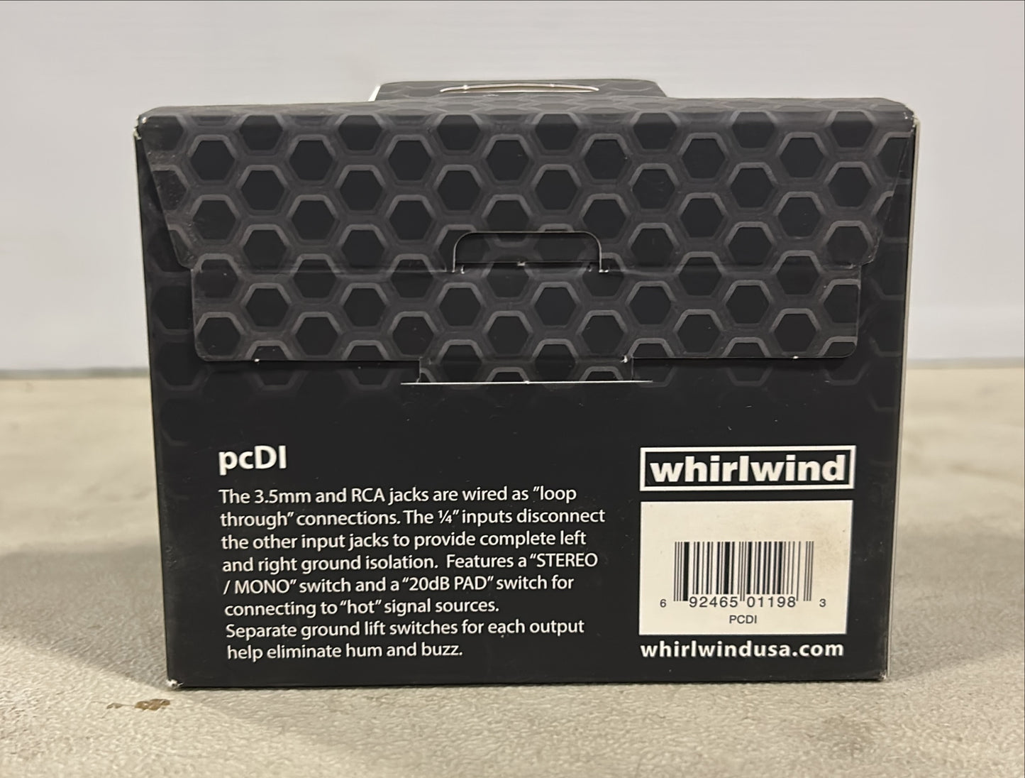 Whirlwind pcDI Direct Box, Whirlwind Direct Box, Whirlwind pcDI, pcDI Direct Box, We Sell Professional Audio Equipment. Audio Systems, Amplifiers, Consoles, Mixers, Electronics, Entertainment, Live Sound