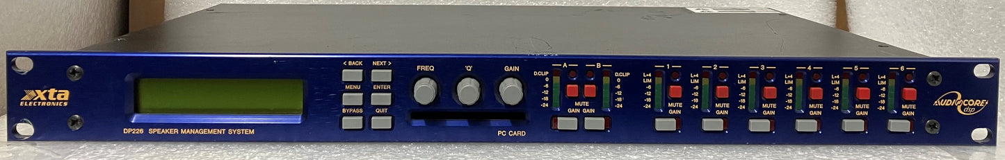XTA DP226 Speaker Management System, XTA DP226 Speaker Management System DSP Based Audio Processor, XTA Speaker Management System, XTA DSP Based Audio Processor, We Sell Professional Audio Equipment. Audio Systems, Amplifiers, Consoles, Mixers, Electronics, Entertainment, Live Sound.