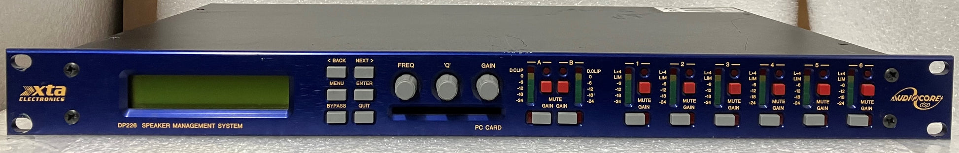 XTA DP226 Speaker Management System, XTA DP226 Speaker Management System DSP Based Audio Processor, XTA Speaker Management System, XTA DSP Based Audio Processor, We Sell Professional Audio Equipment. Audio Systems, Amplifiers, Consoles, Mixers, Electronics, Entertainment, Live Sound.