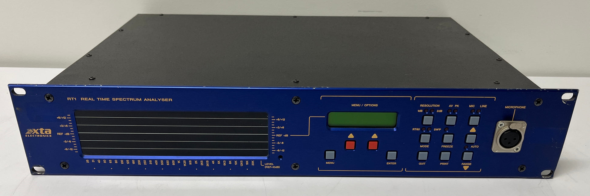 XTA RT-1 Real Time Spectrum Analyser, XTA RTA Spectrum, XTA RT-1, XTA Real Time Spectrum Analyser, XTA Spectrum Analyser, We Sell Professional Audio Equipment. Audio Systems, Amplifiers, Consoles, Mixers, Electronics, Entertainment, Live Sound