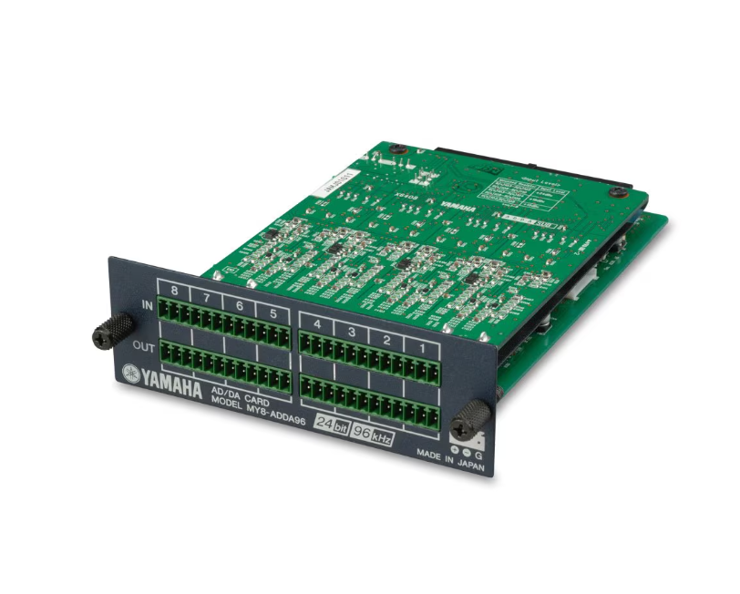Yamaha MY8 ADDA96 Analog Card, Yamaha Analog I/O Card, DA/AD Yamaha Card, Yamaha MY8 ADDA96 8-Channel Analog I/O Card, We Sell Professional Audio Equipment. Audio Systems, Amplifiers, Consoles, Mixers, Electronics, Entertainment, Live Sound.