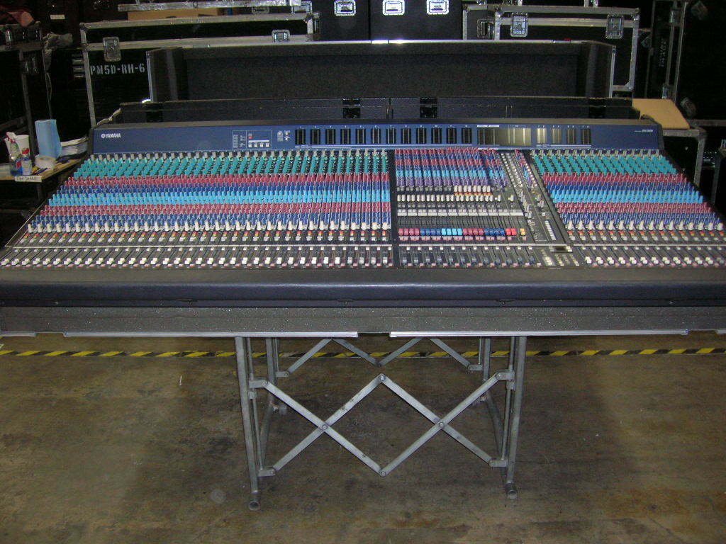 Used Yamaha PM-5000/52 Analog Console w/Road Case, 2 Power Supplies for Sale. We Sell Professional Audio Equipment. Audio Systems, Amplifiers, Consoles, Mixers, Electronics, Entertainment, Sound, Live.