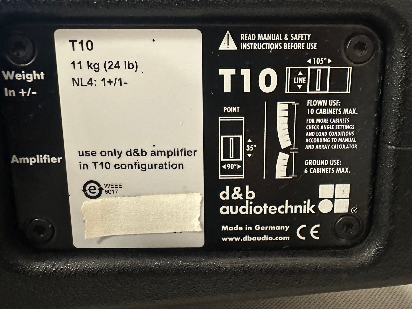 d&b T10 Speaker, d&b Line Array Speaker, d&b T10 Line Array, Used d&b T10 Speaker, Used d&b Speaker System, We Sell Professional Audio Equipment. Audio Systems, Amplifiers, Consoles, Mixers, Electronics, Entertainment, Live Sound