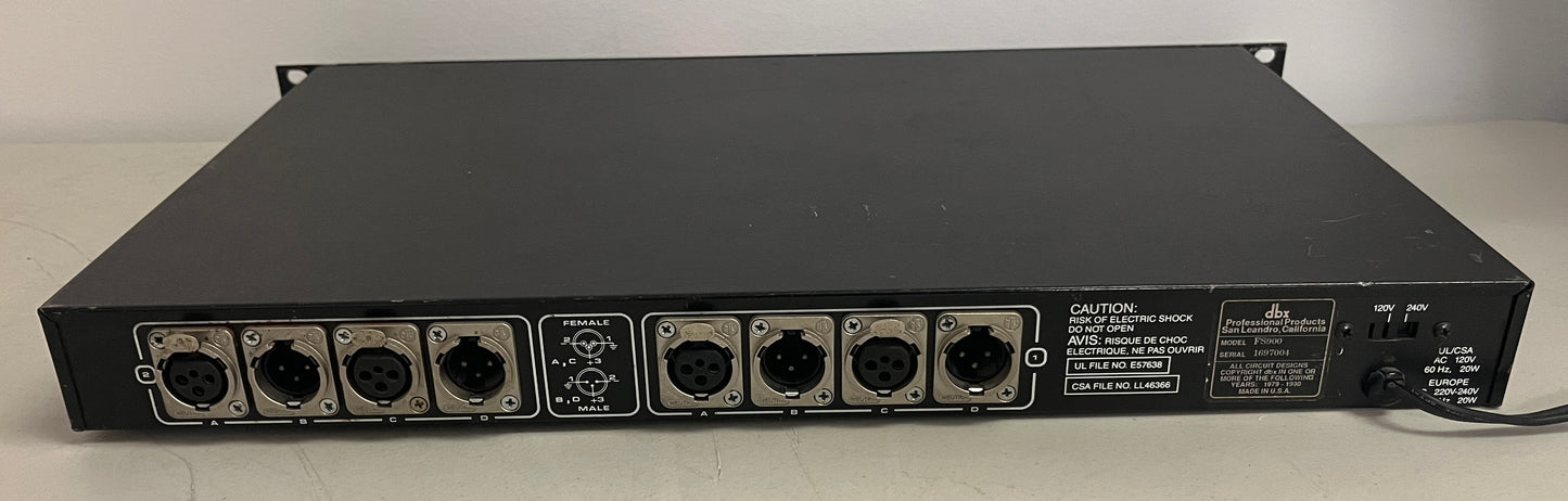 dbx FS900 Chassis, dbx 900 Series Chassis, dbx 933 Distribution Amplifier, dbx FS900 dbx 933 Distribution Amplifier, We Sell Professional Audio Equipment. Audio Systems, Amplifiers, Consoles, Mixers, Electronics, Entertainment, Live Sound