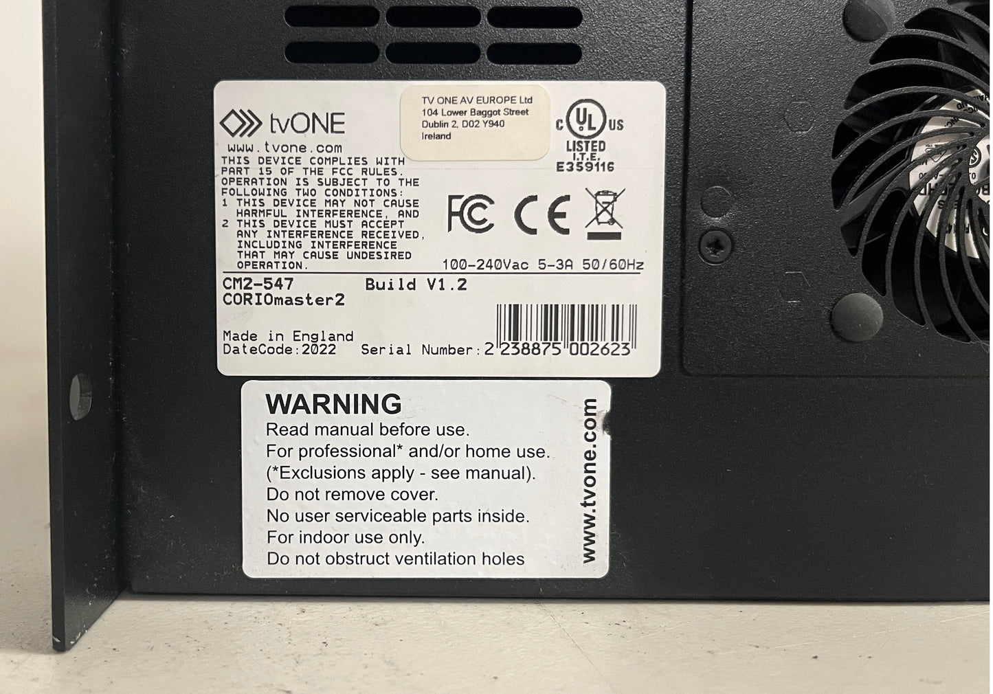 tvONE CORIOmaster 2 Modular Video Processor, tvONE CM2-547, CORIOmaster2 4k-8k Video Processor, 4RU Video Processor, tvONE 4RU Video Processor, We Sell Professional Audio Equipment. Audio Systems, Amplifiers, Consoles, Mixers, Electronics, Entertainment, Live Sound