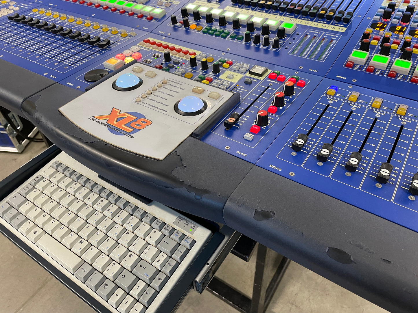 Midas XL8 Console Package w/Touring Case & 1x XL8 control surface. We Sell Professional Audio Equipment. Audio Systems, Amplifiers, Consoles, Mixers, Electronics, Entertainment, Sound, Live.