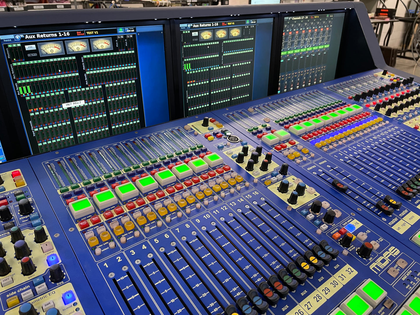 Midas XL8 Console Package w/Touring Case & 1x XL8 control surface. We Sell Professional Audio Equipment. Audio Systems, Amplifiers, Consoles, Mixers, Electronics, Entertainment, Sound, Live.