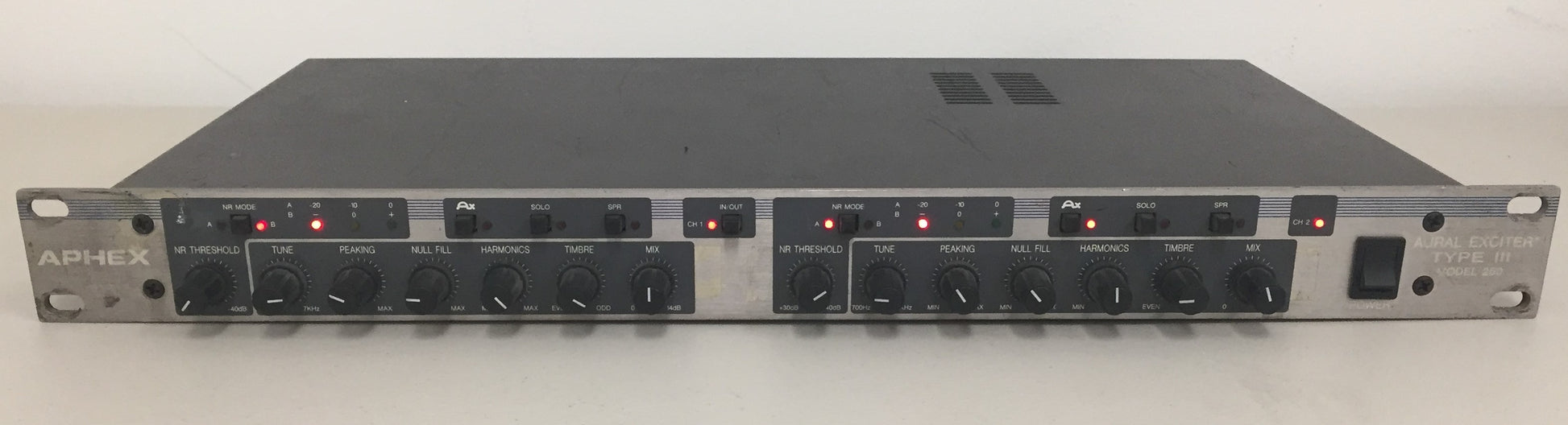 Aphex Aural Exciter Type III, Aphex Model 250, Aphex Aural Exciter Type III Model 250, Aphex Signal Processor, Aphex Aural Exciter Signal Processor, We Sell Professional Audio Equipment. Audio Systems, Amplifiers, Consoles, Mixers, Electronics, Entertainment, Live Sound.