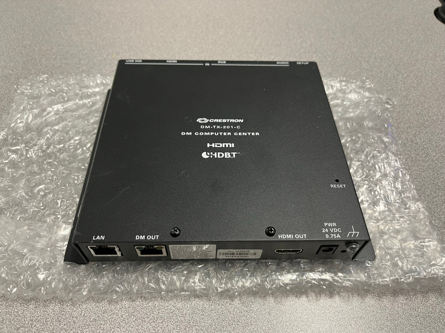 Crestron DM-TX-201-C DigitalMedia 8G+® Transmitter 201,  We Sell Professional Audio Equipment. Audio Systems, Amplifiers, Consoles, Mixers, Electronics, Entertainment, Sound, Live.