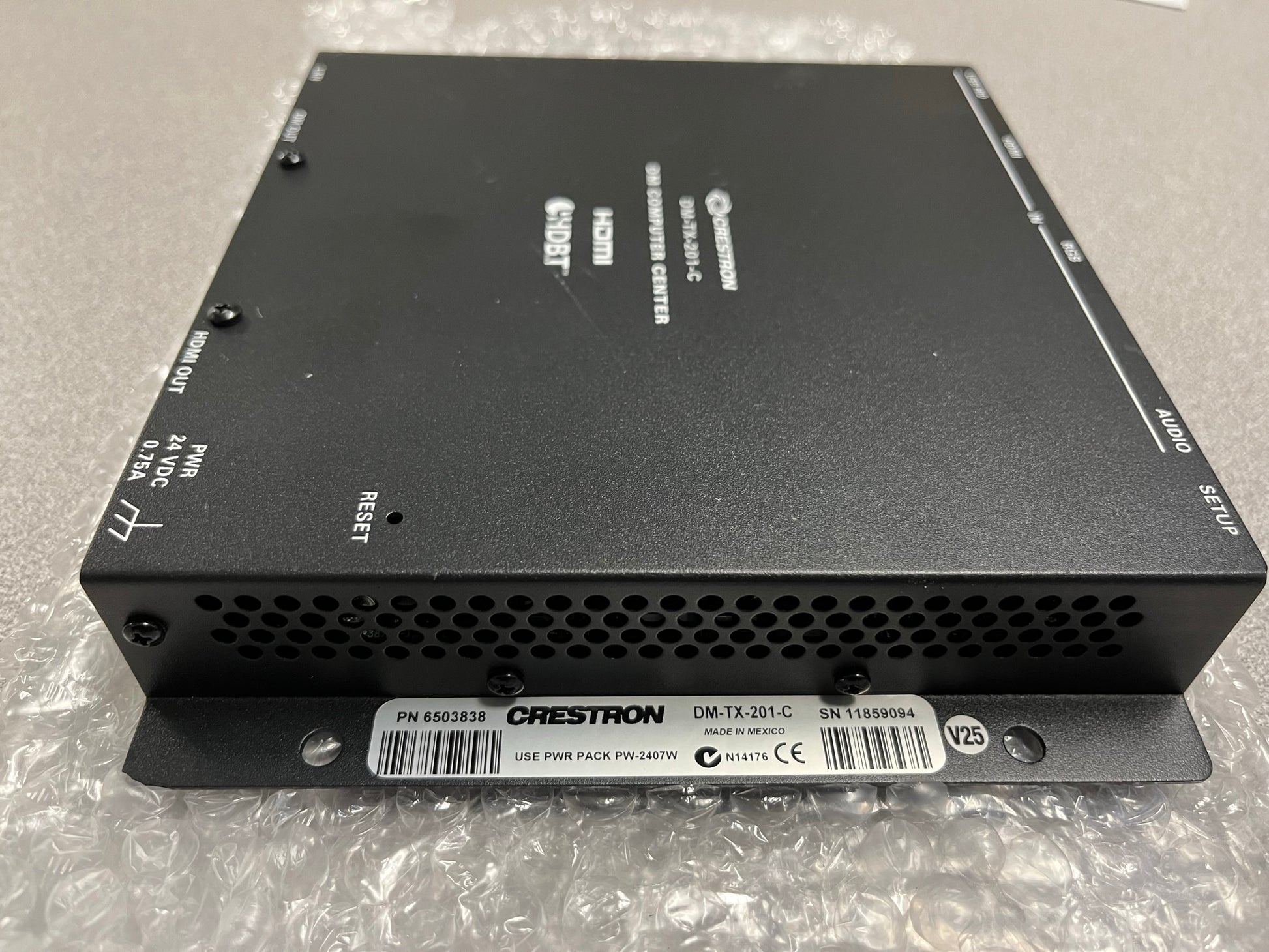 Crestron DM-TX-201-C DigitalMedia 8G+® Transmitter 201,  We Sell Professional Audio Equipment. Audio Systems, Amplifiers, Consoles, Mixers, Electronics, Entertainment, Sound, Live.