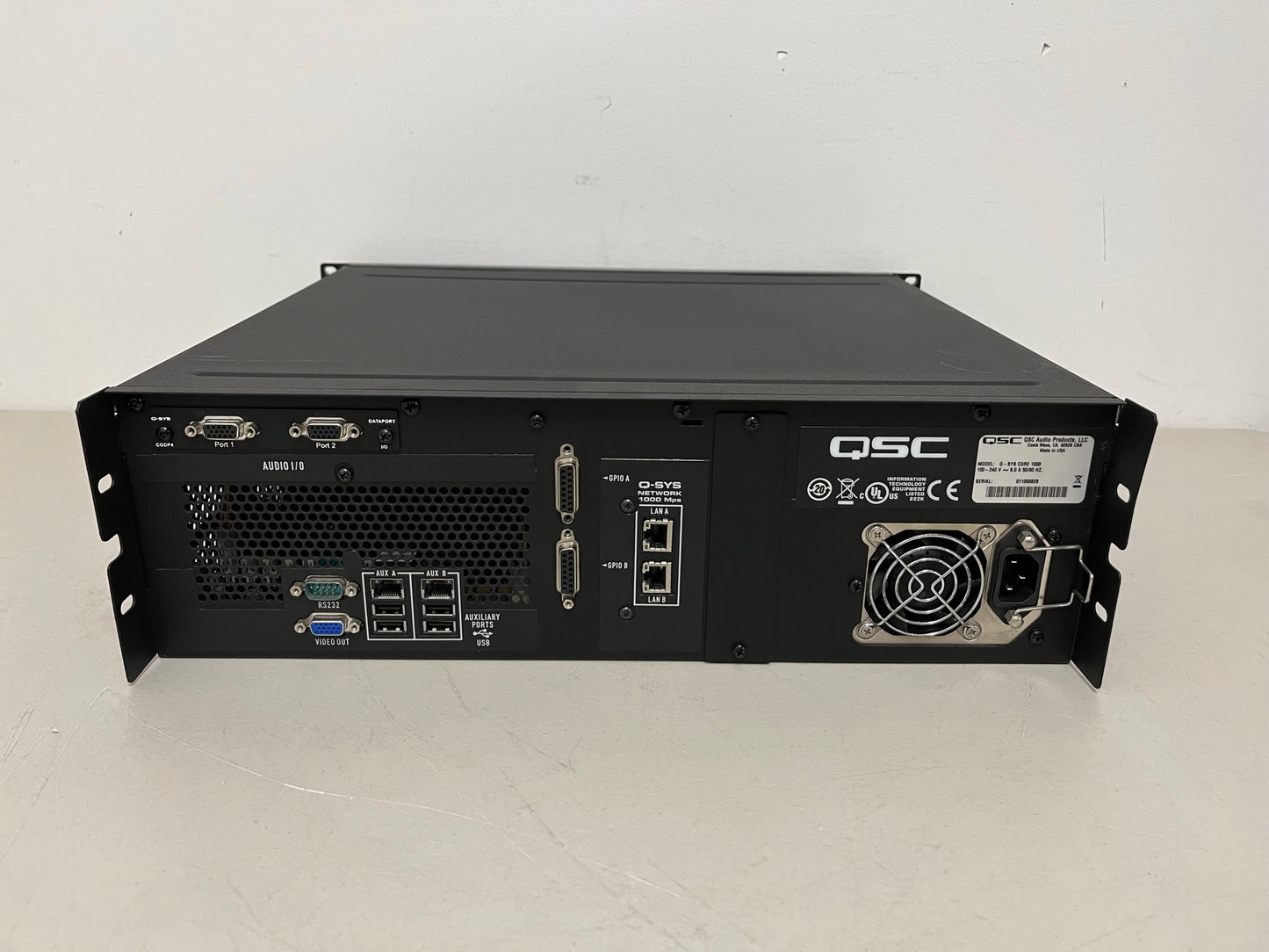 Used QSC Q-SYS Core 1000 for Sale. We Sell Professional Audio Equipment. Audio Systems, Amplifiers, Consoles, Mixers, Electronics, Entertainment, Sound, Live.