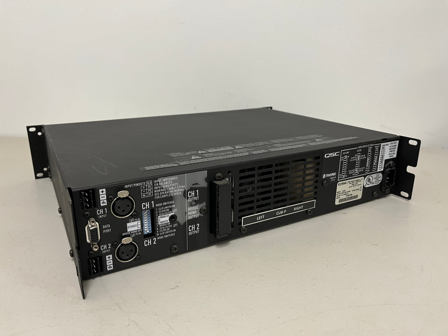 Used QSC CX702 2-Channel Power Amplifier for Sale. We Sell Professional Audio Equipment. Audio Systems, Amplifiers, Consoles, Mixers, Electronics, Entertainment, Sound, Live.