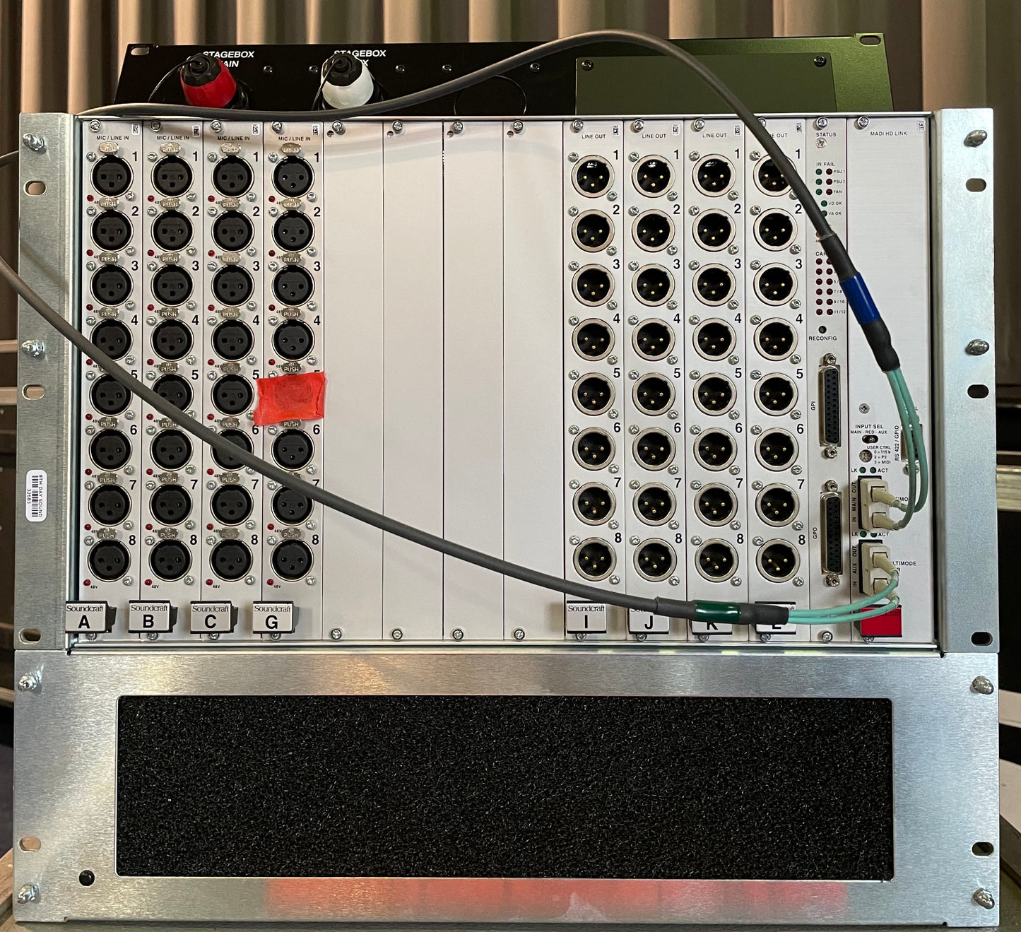 Used Soundcraft Vi6 System, 32 In 32 Out, With Touring Case for Sale. We Sell Professional Audio Equipment. Audio Systems, Amplifiers, Consoles, Mixers, Electronics, Entertainment, Sound, Live.