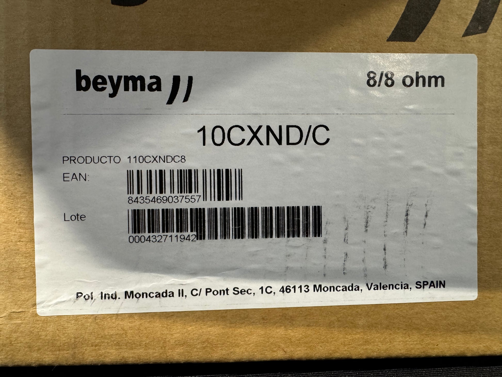 Beyma 10CXND/C Speaker Driver, Beyma 10CXND/C, Beyma 10” Driver, 10CXND/C, Clair Brothers SR-723-B. We Sell Professional Audio Equipment. Audio Systems, Amplifiers, Consoles, Mixers, Electronics, Entertainment, Live Sound.