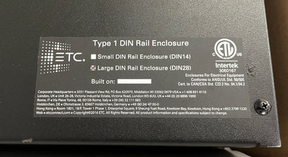 ETC DIN28 Large DIN Rail Enclosure, 14" x 28" Large DIN Rail Enclosure, ETC Rail Enclosure, Wall Mount Enclosure, We Sell Professional Audio Equipment. Audio Systems, Amplifiers, Consoles, Mixers, Electronics, Entertainment, Live Sound