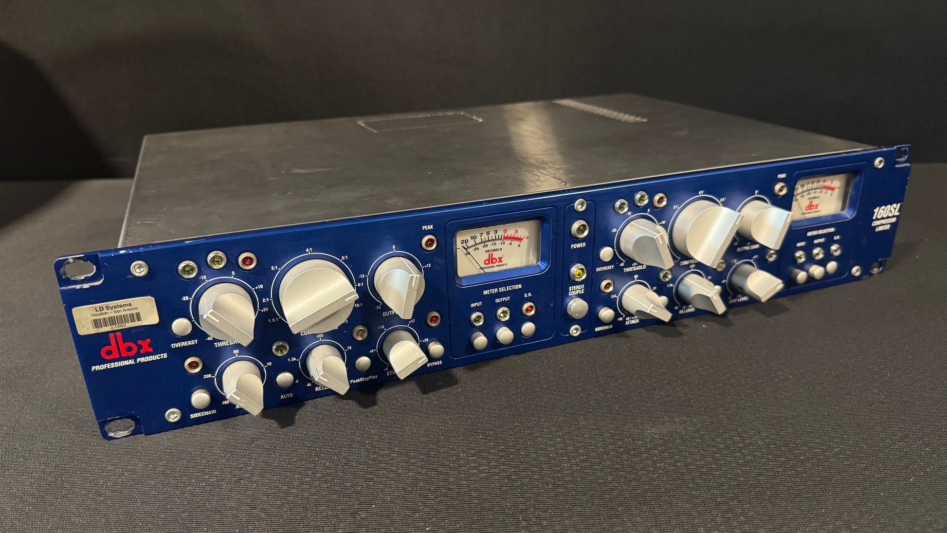 dbx 160SL Stereo Compressor/Limiter, dbx 160SL, dbx 160SL Blue, dbx Compressor/Limiter, 160SL Compressor/Limiter. We Sell Professional Audio Equipment. Audio Systems, Amplifiers, Consoles, Mixers, Electronics, Entertainment, Live Sound.