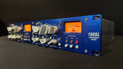 dbx 160SL Stereo Compressor/Limiter, dbx 160SL, dbx 160SL Blue, dbx Compressor/Limiter, 160SL Compressor/Limiter. We Sell Professional Audio Equipment. Audio Systems, Amplifiers, Consoles, Mixers, Electronics, Entertainment, Live Sound.