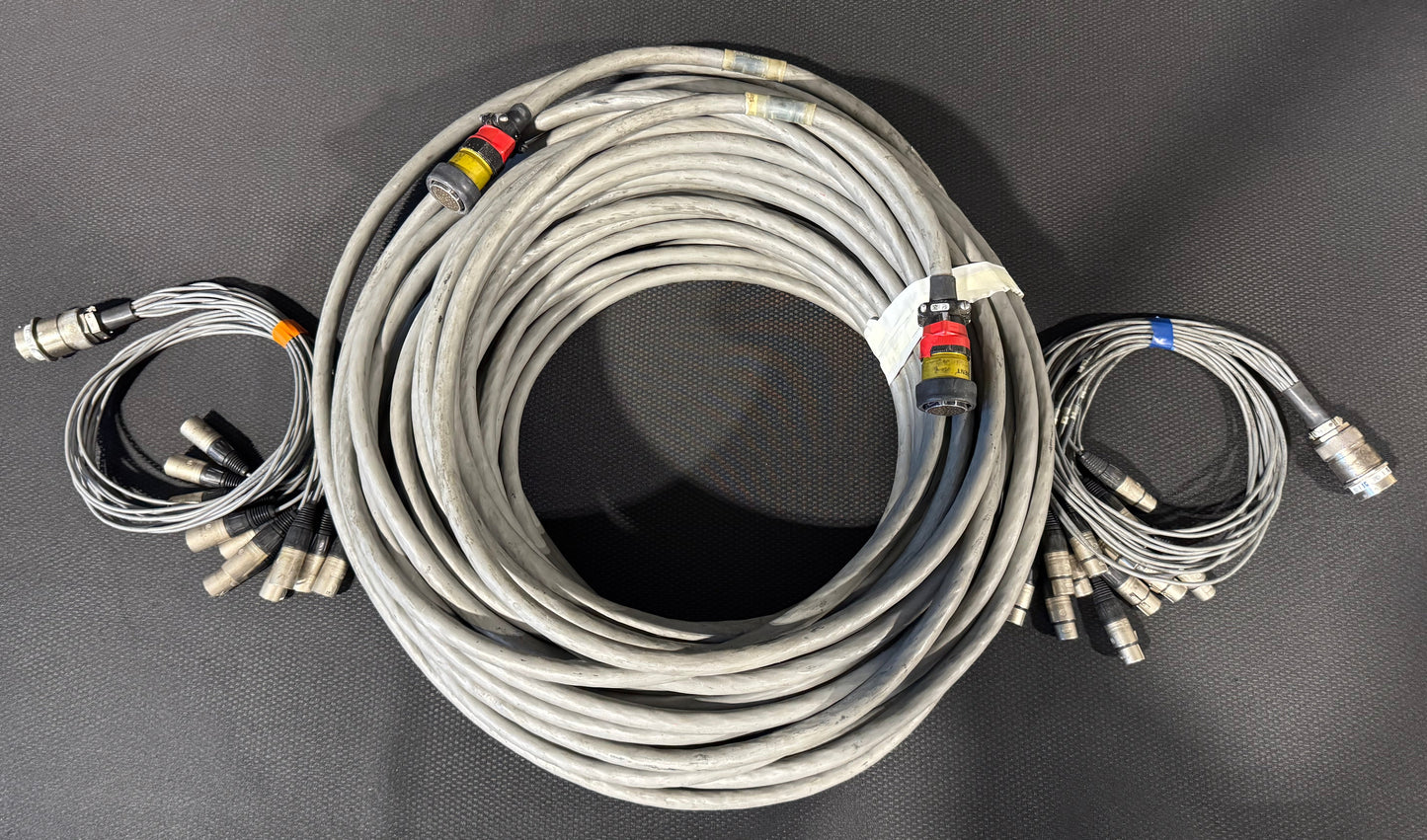 Touring Audio Cable Package, Live Sound Cable, KPTC Audio Cable, Board Fan Out Audio Cable, Board Fan In Audio Cable, Audio Splitter Snake Cable Package, Audio Cable Extension, 165’ Audio Extension Cable. We Sell Professional Audio Equipment. Audio Systems, Amplifiers, Consoles, Mixers, Electronics, Entertainment, Live Sound.
